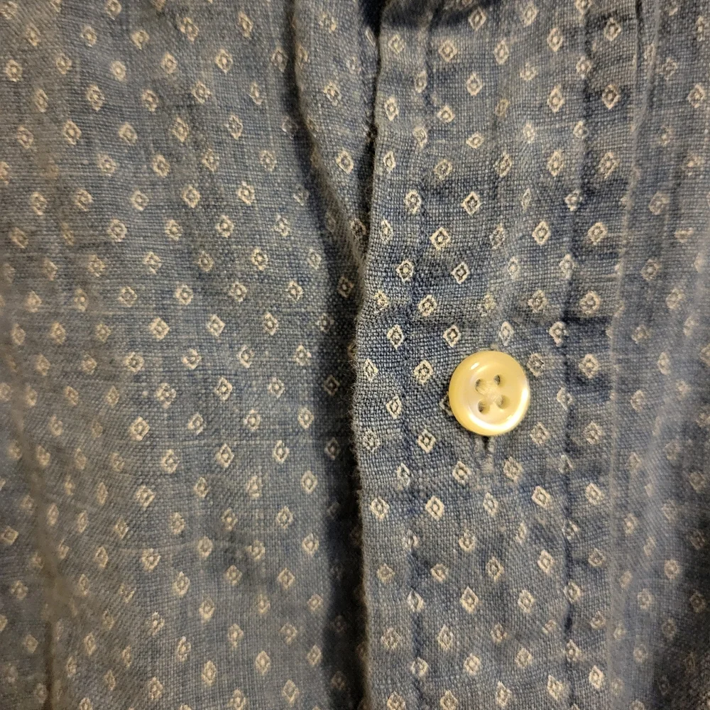 Polo by Ralph Lauren Blue Linen Shirt - Picture 5 of 5